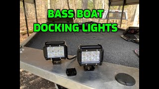 Bass Boat Docking Deck Lights  Lowe Skorpion [upl. by Chong]