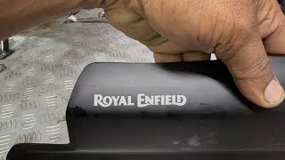 Guerrilla 450cc  Black sump guard  installing process royalenfield oldbullet 650cc ￼ [upl. by Mcdonald]