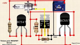 Totem Pole MOSFET gate Driver  atiyatech [upl. by Files]