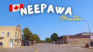 Tour around Town of NEEPAWA Manitoba driving around  Canada 4K [upl. by Moria]