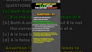 🔬 Most Important Assertion and Reason Questions from Class 10 Biology 🔥 CBSE Board Exam 2024 [upl. by Eiroj]