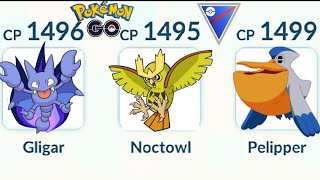 GLIGAR NOCTOWL AND PELIPPER IN SUPER LEAGUE [upl. by Irby12]