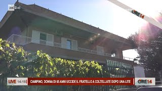 Ciampino donna di 65 anni uccide il fratello a coltellate dopo una lite  Ore 14 del 30092024 [upl. by Sidnac480]