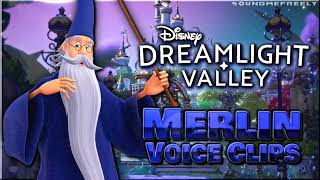 All Merlin Voice Clips • Disney Dreamlight Valley • All Voice Lines • 2022 Jeff Bennett [upl. by Kimmel]