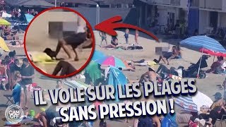 IL VOLE LES AFFAIRES DES GENS SUR LES PLAGES DE MARSEILLE   CAM OFF [upl. by Cymbre]