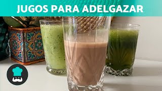 3 LICUADOS para BAJAR de PESO y QUEMAR GRASA 🥤✅ Fáciles y Rápidos [upl. by Cloots147]