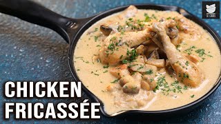 Chicken Fricassee  How To Make French Chicken Stew  Chicken Recipe By Varun  Get Curried [upl. by Arrej]