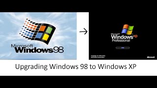 Upgrading Windows 98 to Windows XP [upl. by Annaierb563]