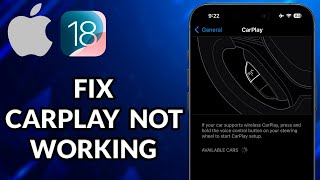 How To Fix CarPlay Not Working iOS 18 [upl. by Ibbor]