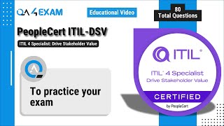 PeopleCert ITILDSV Exam ITIL 4 Specialist Drive Stakeholder Value [upl. by Combs]