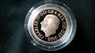 BRAND NEW  2025 Royal Mint Gold Proof Shield Sovereign [upl. by Iphigenia]