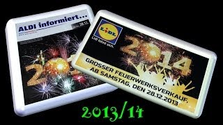 Lidl  Aldi Silvester Feuerwerk Prospekt 201314 [upl. by Eiramanit143]