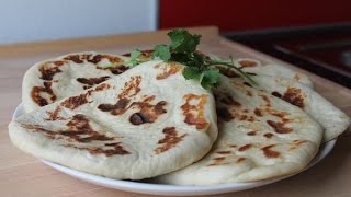 Indisches Naan Brot Selber Machen  Homemade Indian Naan Bread  ENG SUBS [upl. by Telfore89]