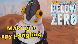 Exploring the glacial basin and making a spy pengling Subnautica Below Zero episode 22 [upl. by Ynavoj]