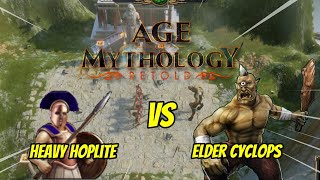 Heavy Hoplite vs Elder Cyclops  AoM Retold ageofmythologyretold [upl. by Adnim912]