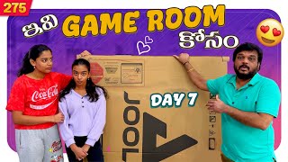 For GAME ROOM 😍  DAY 7 Unboxing  VAAS Family  Telugu Vlogs  USA [upl. by Vrablik279]