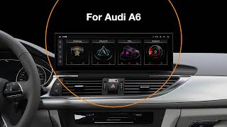 QLA42A6L 149quot Audi A6 Octacore Android Car Stereo with Fullylaminated 2560x720 HD IPS Screen [upl. by Tnattirb]