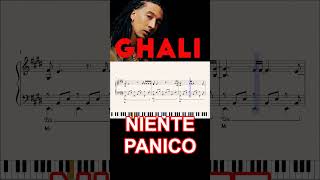 NIENTE PANICO  GHALI  ritornello al pianoforte ritornellipop shorts [upl. by Riannon]