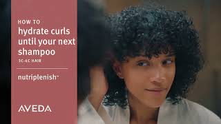 How to Hydrate Curls amp Coils Until Your Next Shampoo with Nutriplenish  Aveda [upl. by Kylstra151]