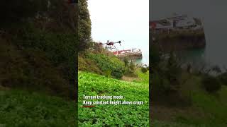 Steep and Small Hilly Fields For Jersey Royal Potatoes Not A Problem With XAG P100 Drone  Shorts [upl. by Rafat]