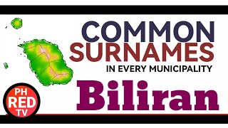 Biliran most common surnames [upl. by Appilihp]