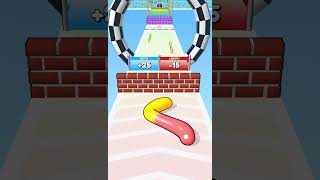 Snake Worm Run Game 1 shorts snakegame snakerun [upl. by Alyhc]