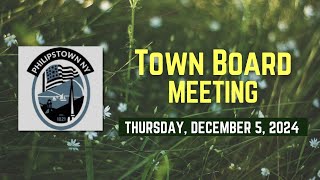 Philipstown Town Board Meeting Thursday December 5 2024 [upl. by Auop241]