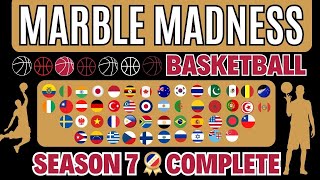 Marble Madness Basketball  Season 7 Complete  Captain Marble Racing [upl. by Ezarra]