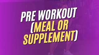 PRE WORKOUT FOOD AND SUPPLEMENT [upl. by Nedmac]