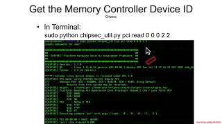 Arch4001 Intel Firmware Attack amp Defense 02 Chipsets 04 DRAM Controller DeviceID Lookup [upl. by Mckay877]