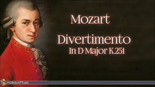 Mozart Divertimento in D Major K 251  Classical Music [upl. by Cahan70]