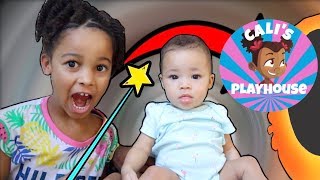 Calis Magic with Baby Sister  Calis Playhouse [upl. by Sira]