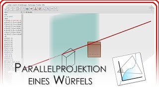 Parallelprojektion eines Würfels  GeoGebra EasyGoing [upl. by Eppes303]