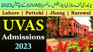 UVAS Lahore Admissions 2023  Complete Information about University of Veterinary amp Animal Sciences [upl. by Lynd]