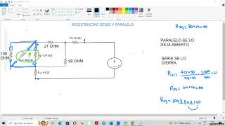 Resistencias serie y paralelo ejercicios [upl. by Zeph]