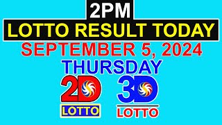 Lotto Result Today 2pm September 5 2024 PCSO [upl. by Keily]