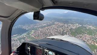 Bolzano  Bozen LIPB Visual Approach RWY 19 [upl. by Sacks]