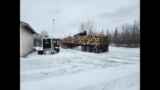 THE FARMHOUSE Red Oak arrives Working on the Fish House Camper SILVEL Diesel Heater prep Cooking [upl. by Adi917]