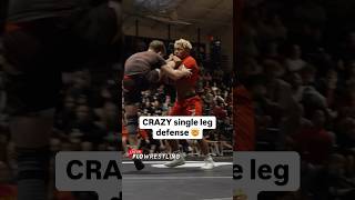 CRAZY single leg defense 🤯🤯 [upl. by Levitan]