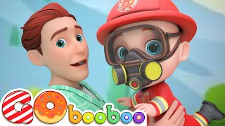 Fire Truck Song  Firefighter to the Rescue  GoBooBooo Nursery Rhymes amp Kids Songs [upl. by Acinej]