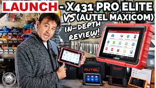 Launch X431 Pro Elite VS Autel Maxicom MK808  Full Indepth Live Testing Review [upl. by Atsira271]