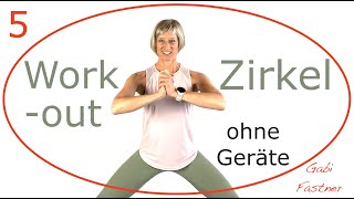 💫38 min WorkoutZirkel  Homefitness ohne Geräte [upl. by Nive]