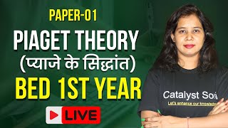 Bed 1st Year Class 2023  Piaget Theory in hindi  Paper1  bed classes 1st year [upl. by Flessel710]