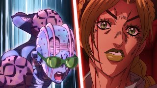 JoJo Stone Ocean  Jolyne VS Gwess [upl. by Notirb]