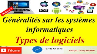 Généralités sur les systèmes informatiques types de logiciels [upl. by Claribel]