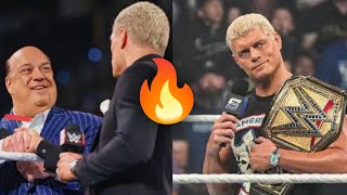 Paul Heyman sends a message to Cody Rhodes ahead of WWE Bad Blood [upl. by Pharaoh]