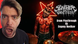 quotUK Drummer REACTS to SLAUGHTER TO PREVAIL  DEMOLISHER Drum PlayThrough by Evgeny Novikov REACTION [upl. by Eimarrej]