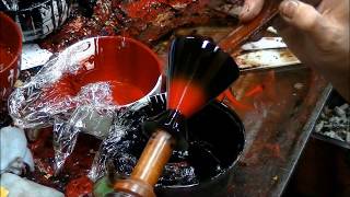 How Urushi lacquerware reach their perfection with Uwanuri 上塗り [upl. by Lehrer295]