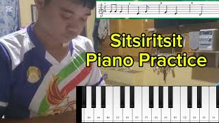 SITSIRITSIT Piano Practice  TOMADO BPED 2A [upl. by Arehsat]