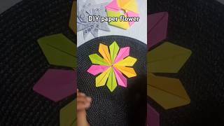 easy paper folding  paper flower 🌸  paper craft  youtubeshort  art and crafts [upl. by Osei879]